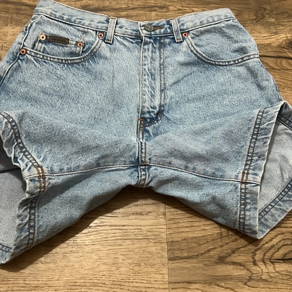 Vintage 90s Calvin Klein Light Wash Jean Shorts, made in USA - Picture 8 of 8